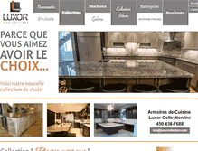 Tablet Screenshot of luxorcollection.com